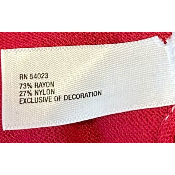 GAP Women's Open Draped Cardigan Gold Detail on Shoulders Red XL - Picture 6 of 6